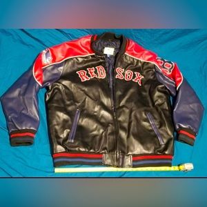 Boston Red Sox MLB vintage leather jacket size XXL